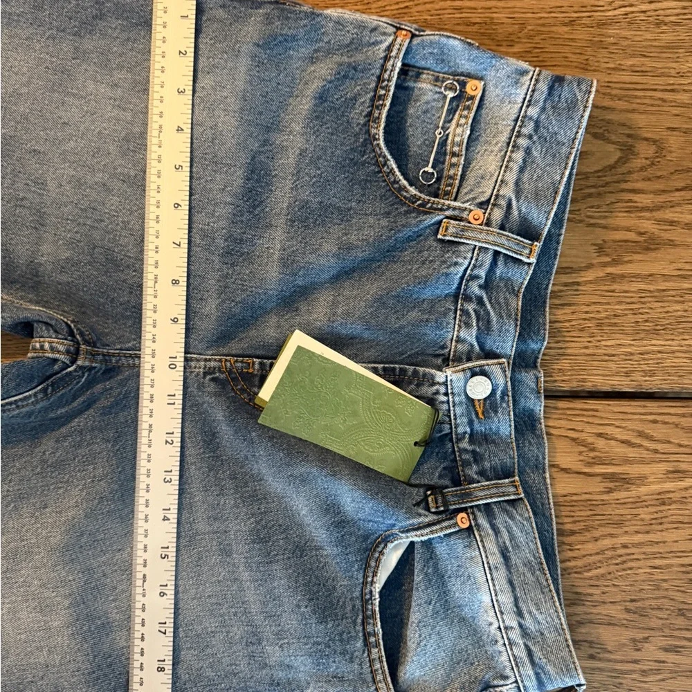 NEW Gucci Blue Straight Slim Leg Jeans Horsebit size 30 10US Denim - Picture 10 of 13